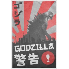 Godzilla Warning Poster