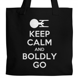 Keep Calm and Boldly Go Tote