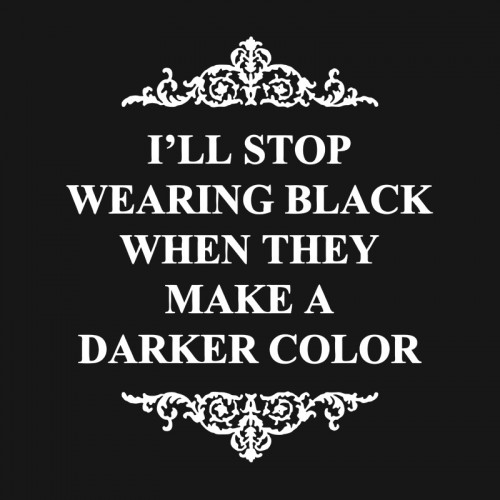 Wearing Black